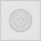Ekena Millwork Standard Sedgwick Bullseye Rosette With Rounded Edge, 6"W x 6"H x 1"P ROSP060X060X100SDG04 - alternate 2